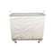 Steele Canvas Basket 20 BU Permanent Truck Natural Canvas w/Grey Vinyl - 3in Casters 9620CNATVGRYW3 - alternate 2